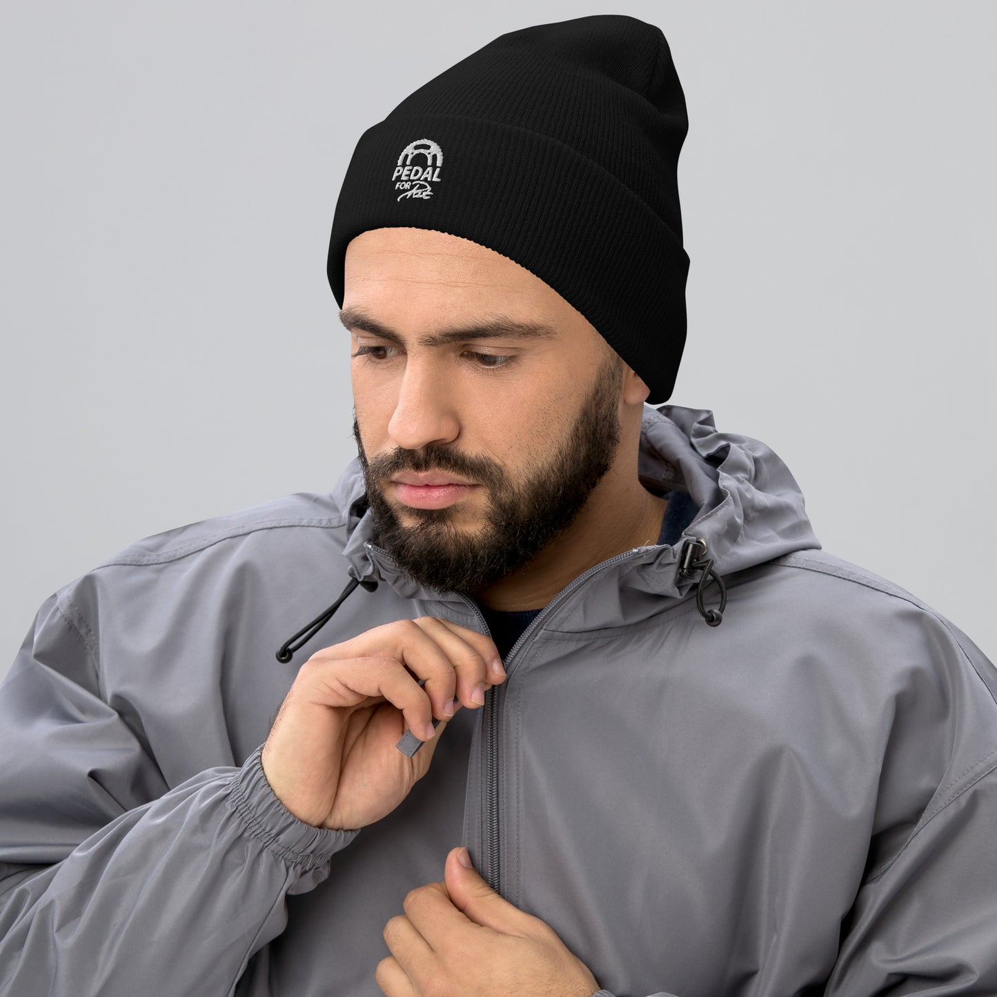 Pedal for Pat Cuffed Beanie