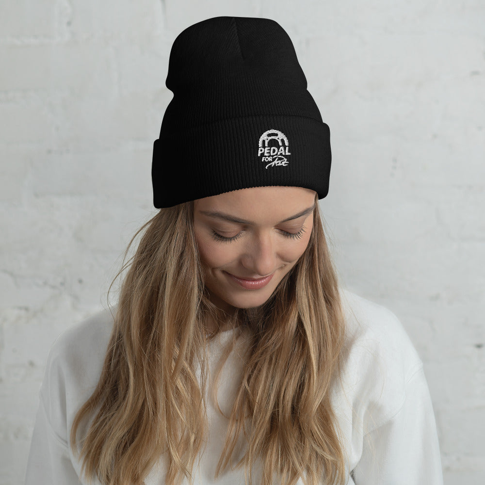 Pedal for Pat Cuffed Beanie