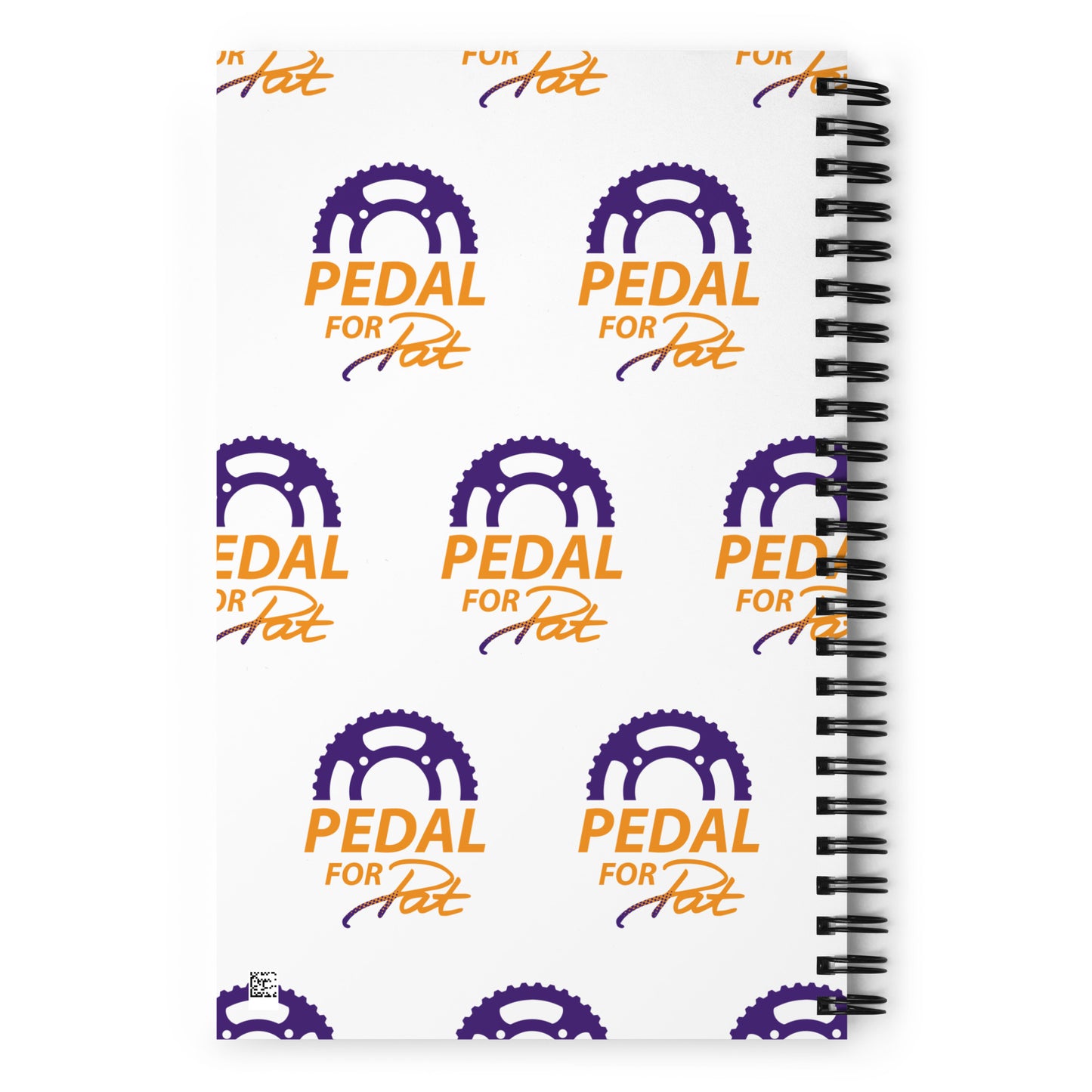 Pedal for Pat Patterned Spiral notebook