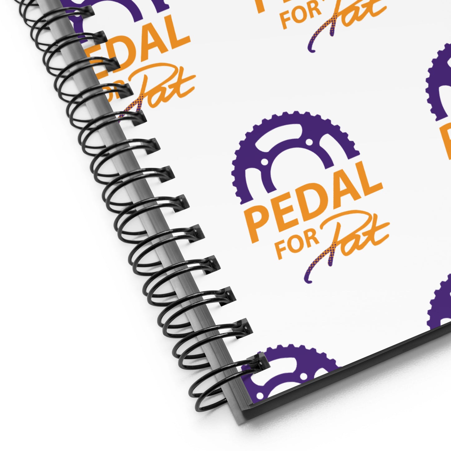 Pedal for Pat Patterned Spiral notebook